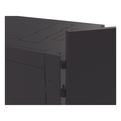 Gabinete Profesional para Telecomunicaciones de 45UR, 1200 mm Profundidad, Incluye 2 Organizadores Verticales de 45 Unidades de Rack, Se envía el