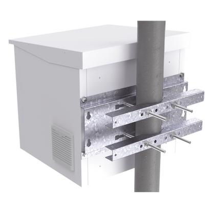 Herraje para Fijación a Pared, Torre o Poste compatible con LP-FORTE-09U-R3.
