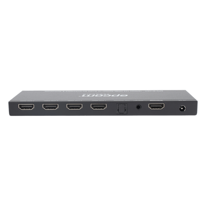 Splitter HDMI 1x4 | 1 Entrada a 4 salidas (Simultaneas) | 4K@60Hz | Extractor de Audio | Down Scaler | HDR 4:4:4 | EDID | 18Gbps
