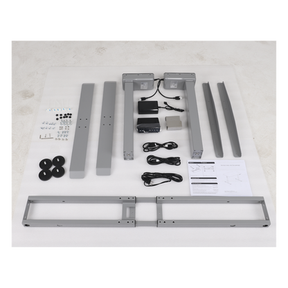 Base de Escritorio Motorizado Profesional / Altura Ajustable 60-125cm / Estructura Estable / Funcionamiento Suave / 3 Preset de Posiciones / Color