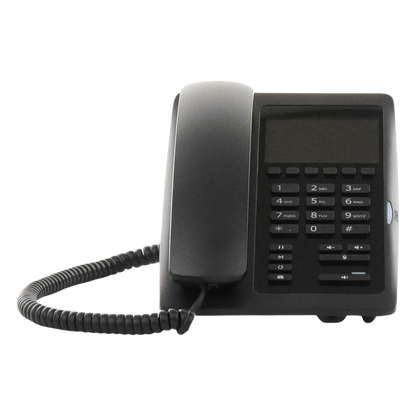 (H5W Color Negro)Teléfono IP WiFi para Hotelería, profesional de gama alta con pantalla LCD de 3.5 pulgadas a color, 6 teclas programables para