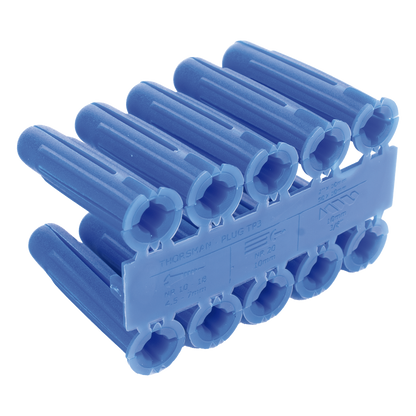 Taquete azul 3/8" para tornillo 12mm x 2" (100pzs) (1105-05100)