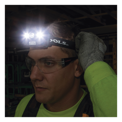 Lámpara Luz LED Frontal Recargable de 400 Lúmenes, Apagado Automático, con Correa de Tela, Adaptable y Ajustable a Gorros, Cascos, Cachuchas o