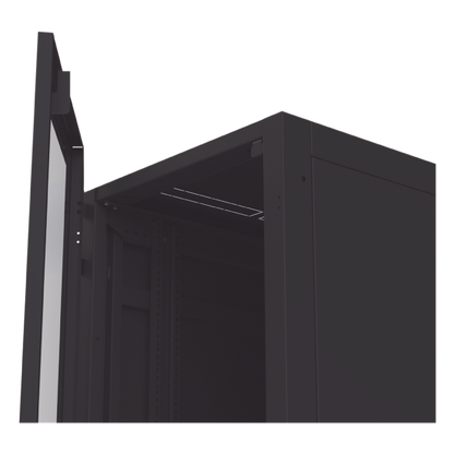 Gabinete para Telecomunicaciones Rack Estándar de 19", 42UR, 600 mm Ancho x 1000 mm Profundidad. Fabricado en Acero, Se envía el Gabinete Armado.