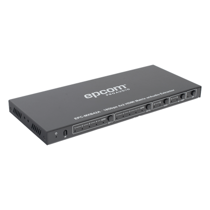 Matricial HDMI | 4x2 | 4K2K@60Hz | HDR | YCbCr 4:4:4 | EDID Auto | Extractor de Audio | Salida de audio análoga y digitalizados | HDCP 2.2 | 18 Gbps