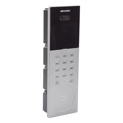 Videoportero IP Multiapartamento con Reconocimiento Facial / Llamada a App HikConnect (requiere monitor) / Protección IP65 / Apertura por Rostro