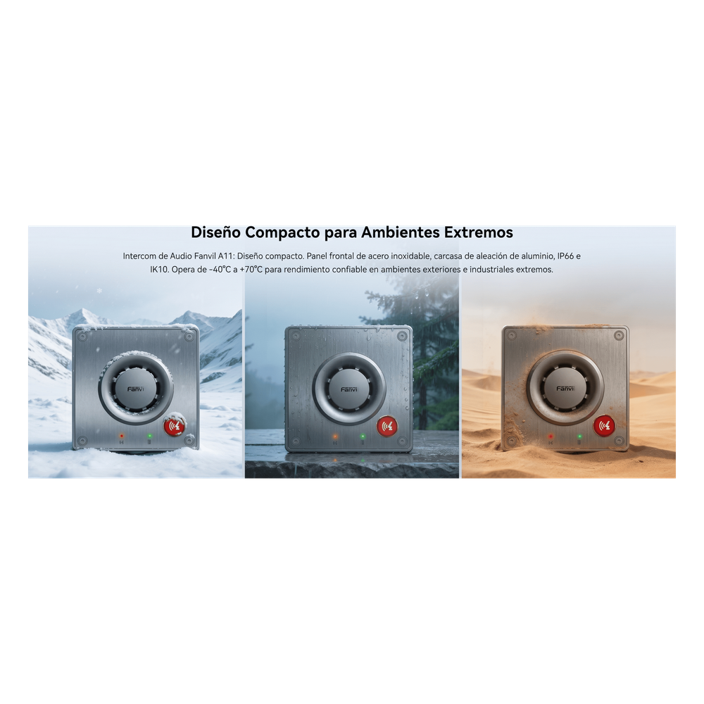 Video Intercom IP para Exterior / Cámara 4 Megapixel (1080p) / HDR e Iluminación IR / Altavoz 5W y Doble Micrófono con Reducción de Ruido / Panel