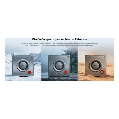 Video Intercom IP para Exterior / Cámara 4 Megapixel (1080p) / HDR e Iluminación IR / Altavoz 5W y Doble Micrófono con Reducción de Ruido / Panel