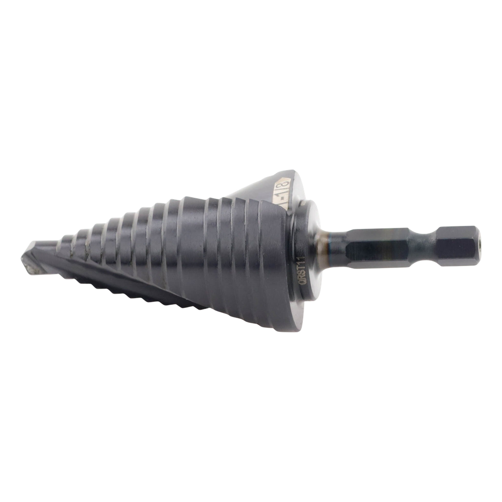 Broca Escalonada 12 en 1, de Liberación Rápida, Acanaladura en Espiral, produce Agujeros de 2-3 cm e Intermedios. 10x más Durable