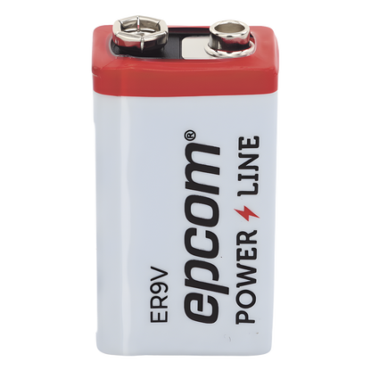 Batería de Litio 9V / 1200 mAh / Cloruro de Tionilo / No Recargable / Operación -60°C a +85°C / Acero Inoxidable