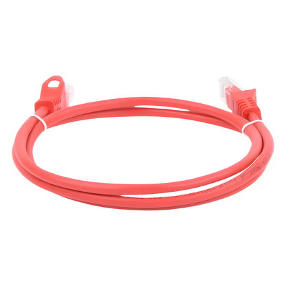 Cable de Parcheo UTP Cat6 - 0.5 Metros (1.64 Pies) - Rojo