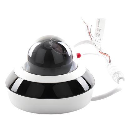 Mini Domo PTZ IP 4 Megapixel / 4X Zoom / H.265+ / 20 mts IR EXIR / WDR 120dB / PoE / IK10 / Exterior IP66 / Ultra Baja Iluminación / Micrófono