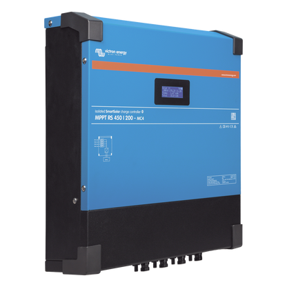 SmartSolar MPPT RS 450/100-MC4. Controlador Solar MPPT 100A, Voltaje: 48 Vcc. Para uso con Inv. Cargadores Victron