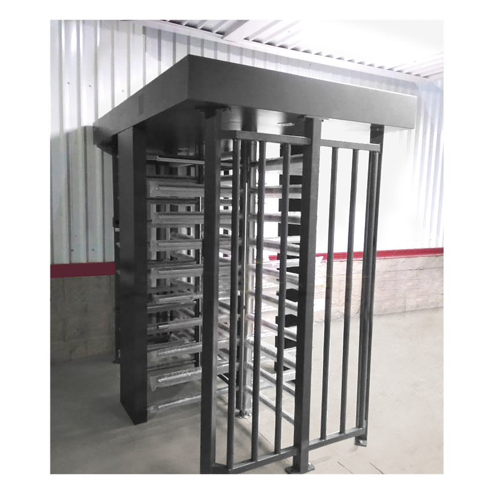 Torniquete Doble / Cuerpo Completo / Interior/Exterior / 100% Acero con Pintura Gris / EJE CENTRAL de Acero Inoxidable / Acabado de Lujo / Alto
