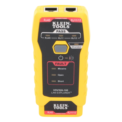Probador de Cables de Red y Probador de Cables de Datos LAN Explorer™ con Transmisor Remoto.