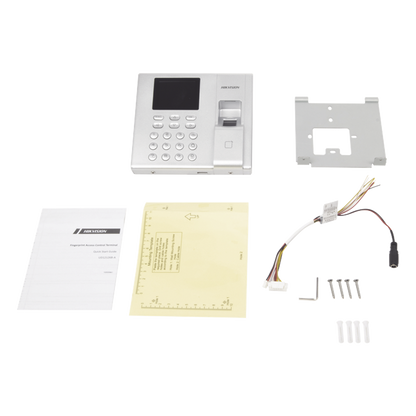 Terminal de Control de Acceso y Asistencia / Huella y Tarjetas EM / 1,000 Usuarios / Hik-Connect P2P / Pantalla LCD 2.4" / iVMS-4200