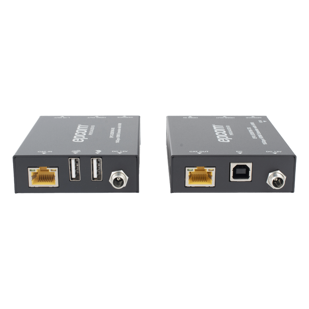 Kit Extensor HDMI con KVM | 70m | 4K2K@60Hz | 4:4:4 | HDMI2.0b y HDCP 2.2 | Salida de Audio 3.5mm | Admite PoC | Admite USB 1.1