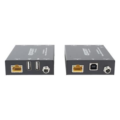 Kit Extensor HDMI con KVM | 70m | 4K2K@60Hz | 4:4:4 | HDMI2.0b y HDCP 2.2 | Salida de Audio 3.5mm | Admite PoC | Admite USB 1.1