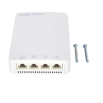 Punto de Acceso Wall Plate Wi-Fi 5 / 1267 Mbps Doble Banda / 802.11ac Wave 2 MU-MIMO 2x2 / 5 Puertos Gigabit / 1 Puerto PoE Out / Mesh / Beamforming
