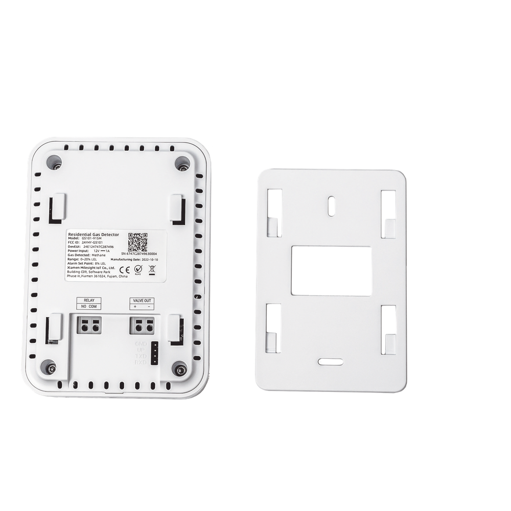 Sensor Detector de Fugas de Gas LoRaWAN / Alarma 85 dB / Salida de Relé y Válvula Solenoide / 800 Registros
