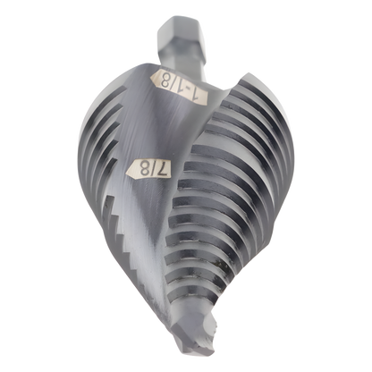 Broca Escalonada 12 en 1, de Liberación Rápida, Acanaladura en Espiral, produce Agujeros de 2-3 cm e Intermedios. 10x más Durable