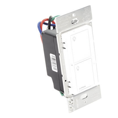 Interruptor de pared inteligente on/off Caseta Wireless, voltaje dual 120/277 V, 5 A en LED, sin cable neutro, compatible con controles Pico y Smart