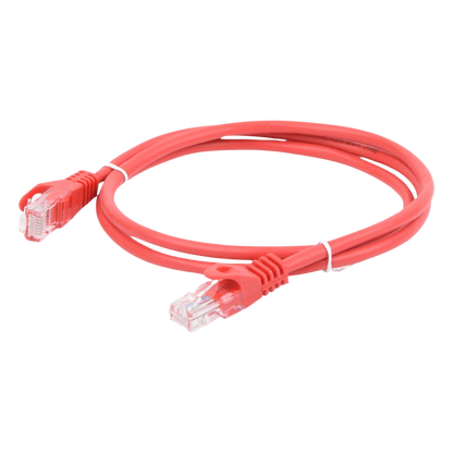 Cable de Parcheo UTP Cat6 - 0.5 Metros (1.64 Pies) - Rojo