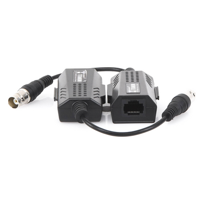Kit EXTENSOR IP por cable CABLE COAXIAL para distancias de HASTA 200 m / REUTILIZA EL CABLEADO EXISTENTE PARA CONECTAR CÁMARAS IP / No Requiere