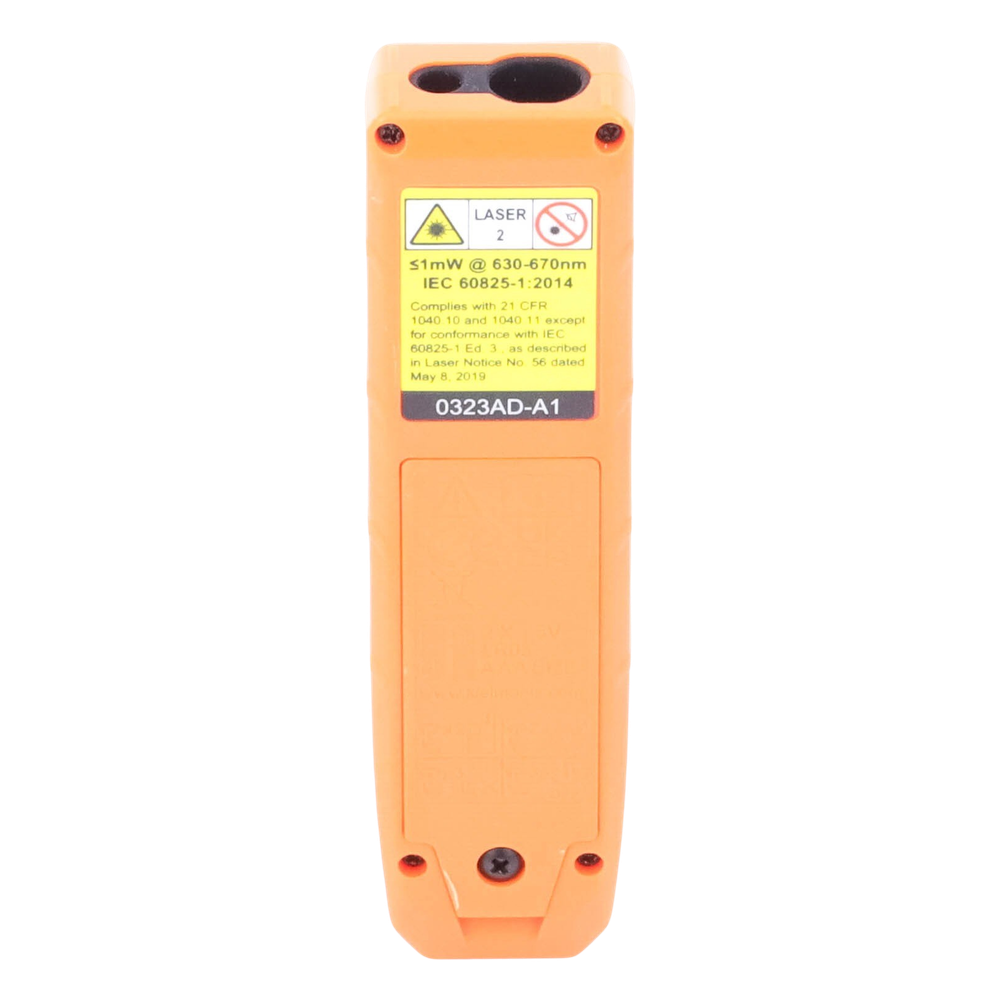 Medidor Compacto Láser de Distancias. Rango: 5.1 cm a 30.5 m / Opción cm o pulg. o Combinado / Clip para Bolsillo.