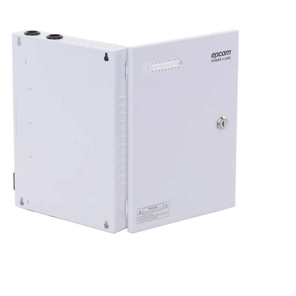 Fuente | 11-15 V | 18 canales | 20 A | Compatible con cámaras 4k | Alta tecnología en seguridad | Doble ventilador | Hasta 1.8 Amperes por Salida |