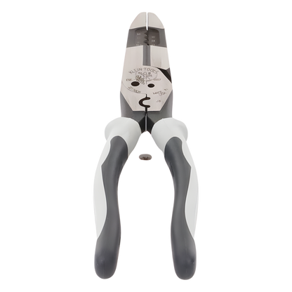 Pinza Híbrida con Ponchadora de 8". Pela Cable Sólido de 10-14 AWG y Cable Trenzado de 12-16 AWG