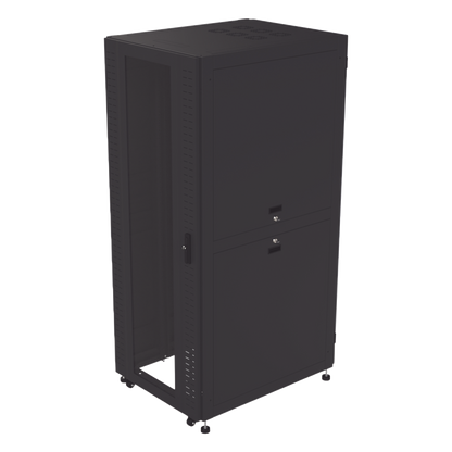 Gabinete para Telecomunicaciones Rack Estándar de 19", 42UR, 800 mm Ancho x 1000 mm Profundidad. Fabricado en Acero, Se envía el Gabinete Armado.