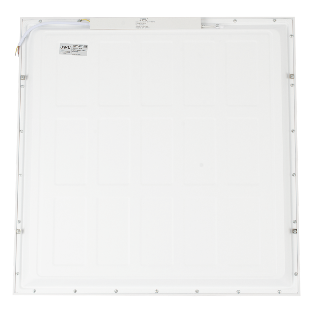 Panel LED / Luz Blanca 6 500 K / Empotrado o Suspendido / 59.5 x 59.5 cm / 40 W / 127 Vca~60Hz / Vida Útil de 50,000 horas / Ángulo de Luz de 140°