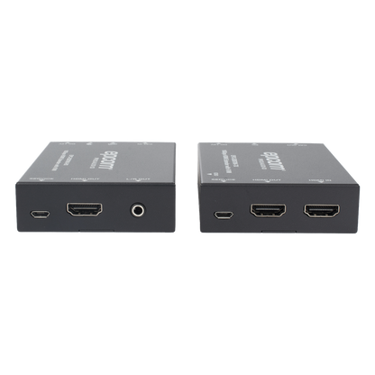 Kit Extensor HDMI con KVM | 70m | 4K2K@60Hz | 4:4:4 | HDMI2.0b y HDCP 2.2 | Salida de Audio 3.5mm | Admite PoC | Admite USB 1.1