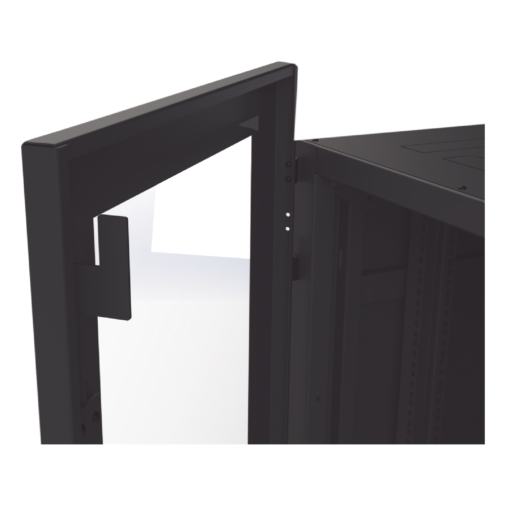 Gabinete Profesional para Telecomunicaciones de 45UR, 1200 mm Profundidad, Incluye 2 Organizadores Verticales de 45 Unidades de Rack, Se envía el