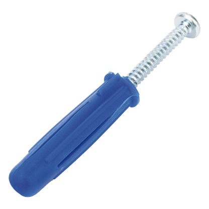 Taquete azul 3/8" para tornillo 12mm x 2" (100pzs) (1105-05100)