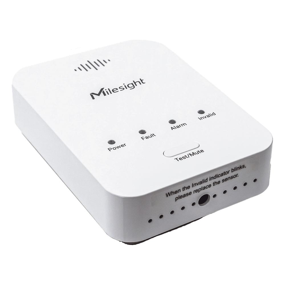 Sensor Detector de Fugas de Gas LoRaWAN / Alarma 85 dB / Salida de Relé y Válvula Solenoide / 800 Registros