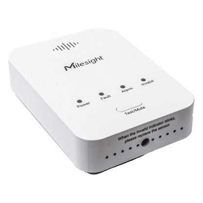 Sensor Detector de Fugas de Gas LoRaWAN / Alarma 85 dB / Salida de Relé y Válvula Solenoide / 800 Registros