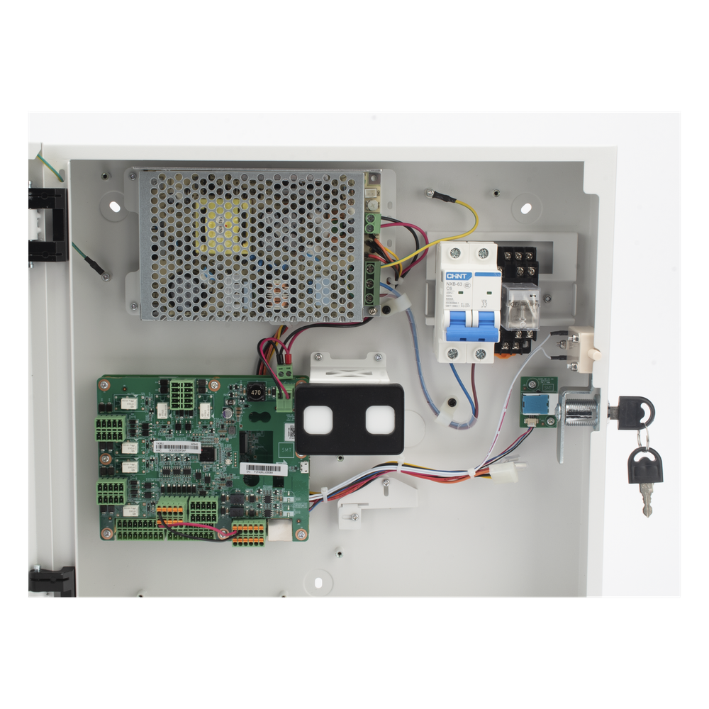Controlador de Acceso para 4 puertas / Administrable 100 % en la Nube / Compatible con Teclado Wiegand de Terceros / PIN para visitas desde la APP