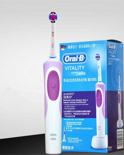 Cepillo de Dientes Electrico Oral B D12 y D100 Adulto Recargable Rotativo de Cerdas Suaves