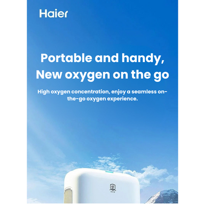 Concentrador de oxígeno portátil Haier 5L, 4.5 horas, inhalador de oxígeno, máquina de oxígeno de 220V