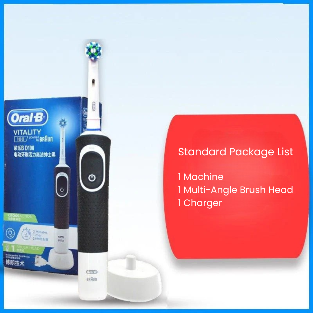 Cepillo de Dientes Electrico Oral B D12 y D100 Adulto Recargable Rotativo de Cerdas Suaves