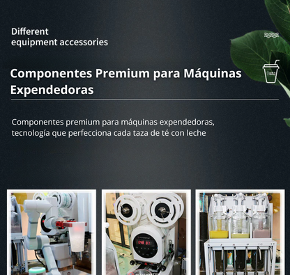 Local movil con maquina expendedora de bebidas con tapioca, té con leche, de brazo robótico automatizado 24/7