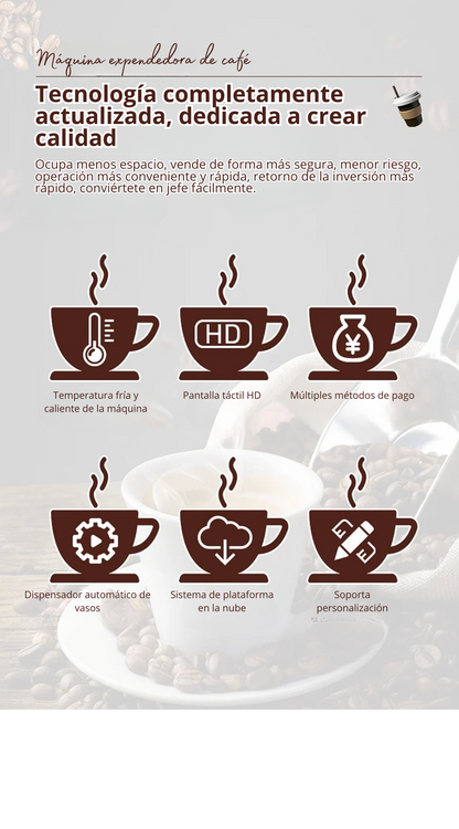Maquina expendedora de café las 24 horas