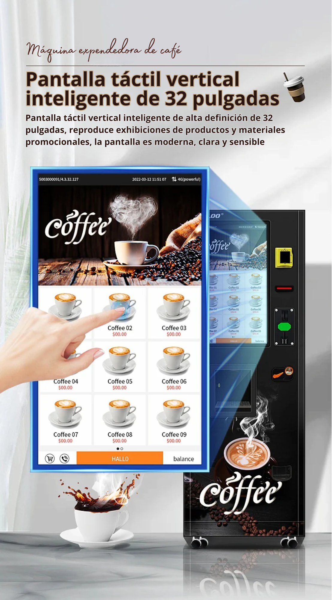 Maquina expendedora de café las 24 horas