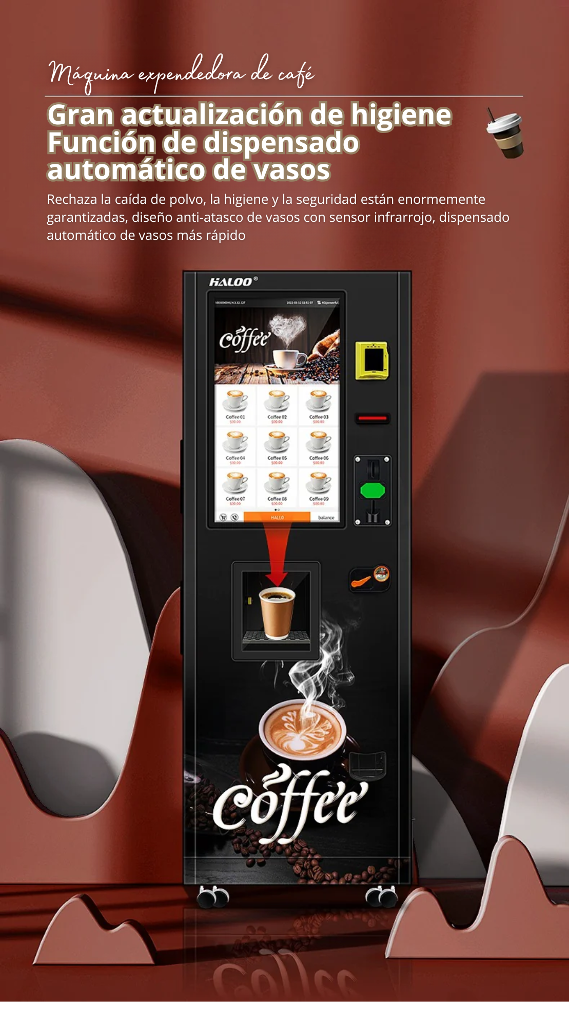 Maquina expendedora de café las 24 horas