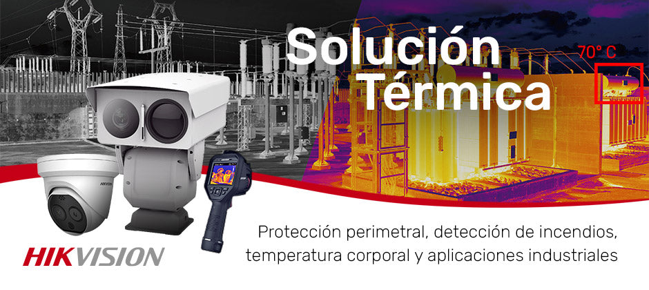 Bala IP Térmica Dual / Termico 7 mm (256 X 192) + Óptico 4 mm (4 MP) / Termométrica / Detección de Temperatura / IP68 / 30 mts IR / Antiexplosión