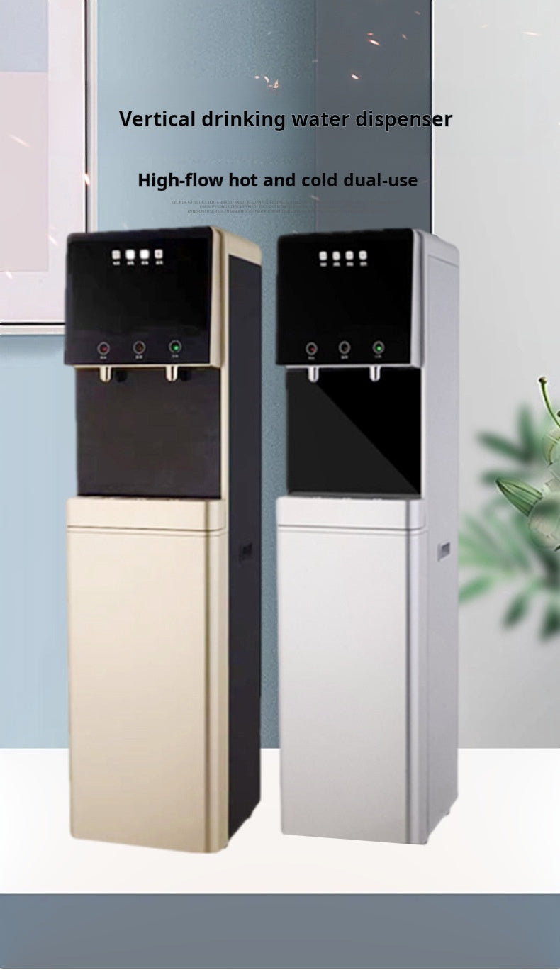 Dispensador de Agua Shishinkang vertical con sistema de purificacion de Osmosis Inversa, agua caliente y fría