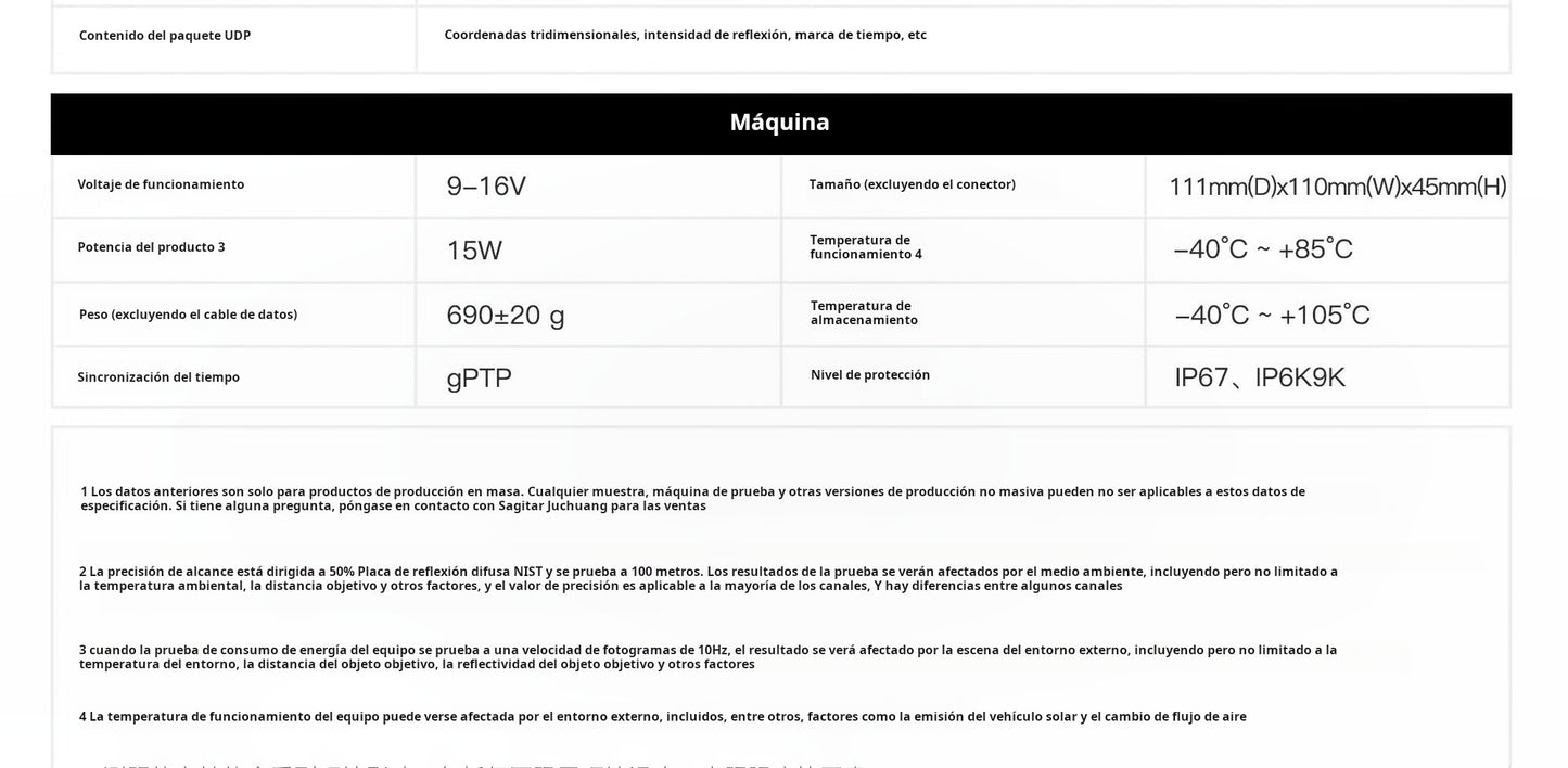 ROBOSENSE M1 Plus Intelligent Solid-state LiDAR Robot Applicable to M1 Plus (12V)