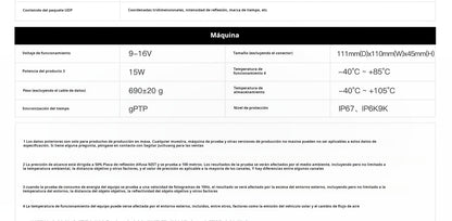 ROBOSENSE M1 Plus Intelligent Solid-state LiDAR Robot Applicable to M1 Plus (12V)